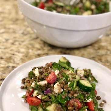 greek lentil salad